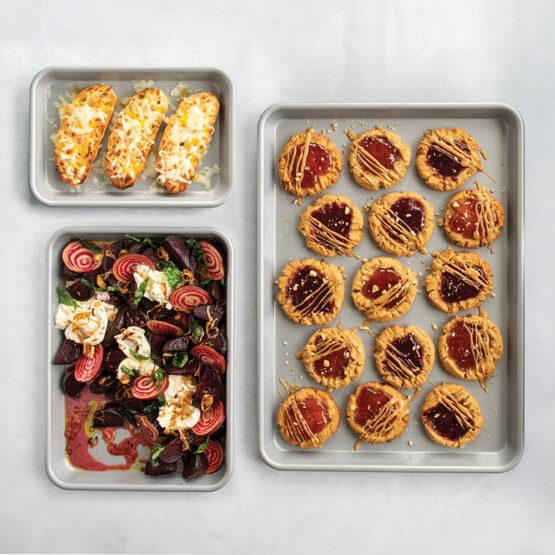 Nordic Ware 3-Piece Brilliant Bakeware Nonstick Sheet Pan Set