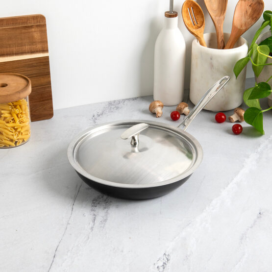 Nordic Ware Basalt 2 Piece 10 Inch Saute Skillet With Lid