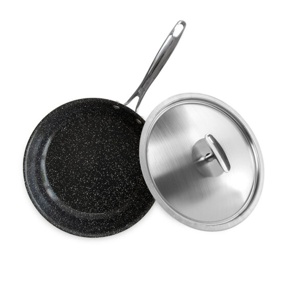 Nordic Ware Basalt 2 Piece 10 Inch Saute Skillet With Lid