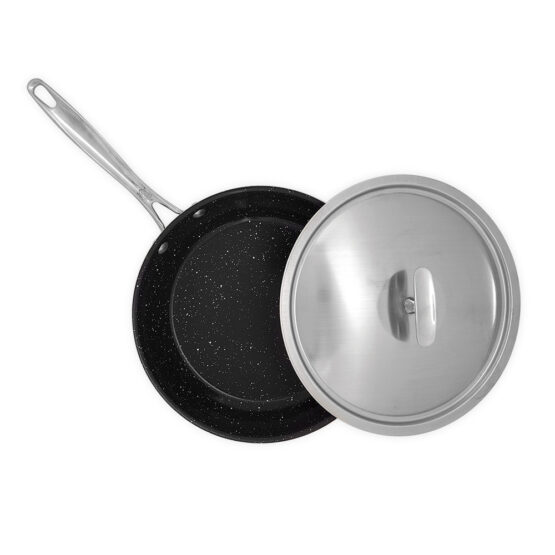 Nordic Ware Basalt 2 Piece 12 Inch Sauté Skillet With Lid
