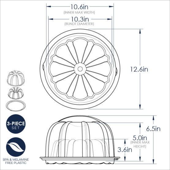 Nordic Ware Bundt® Pan With Translucent Cake Keeper