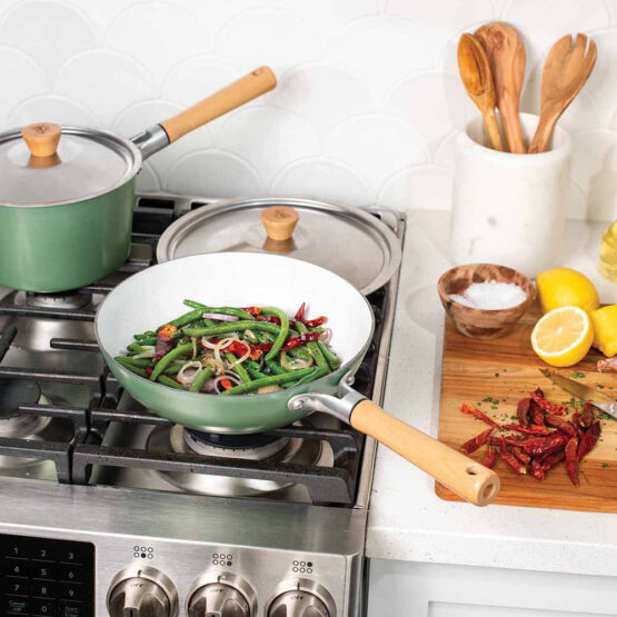 Nordic Ware Cardamom™ 10 Inch Ceramic Nonstick Wok