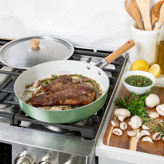 Nordic Ware Cardamom™ 12" Nonstick Frying Pan With Lid