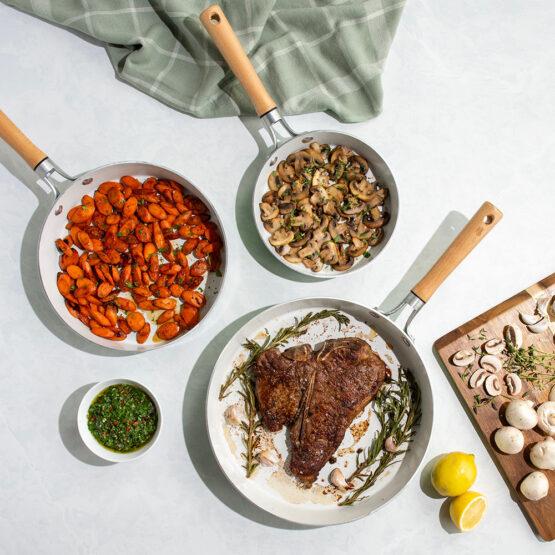 Nordic Ware Cardamom™ 3 Piece Nonstick Frying Pan Set