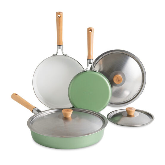 nordic ware Cardamom™ 6 Piece Nonstick Frying Pan Set with Lids