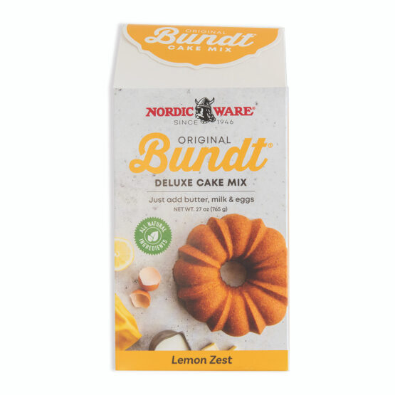 Nordic Ware Elegant Party Bundt® Pan Translucent Bundt Cake And Lemon Cake Mix