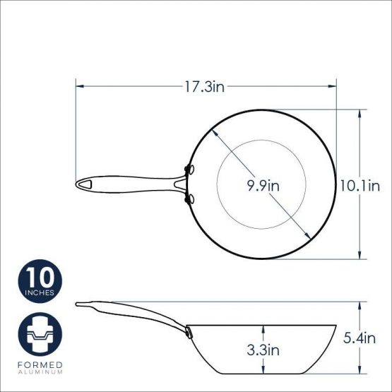 Nordic Ware 10 Inch Spun Wok
