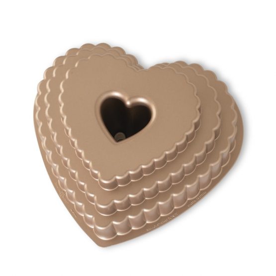 nordic ware 12 Cup Tiered Heart Bundt® Pan