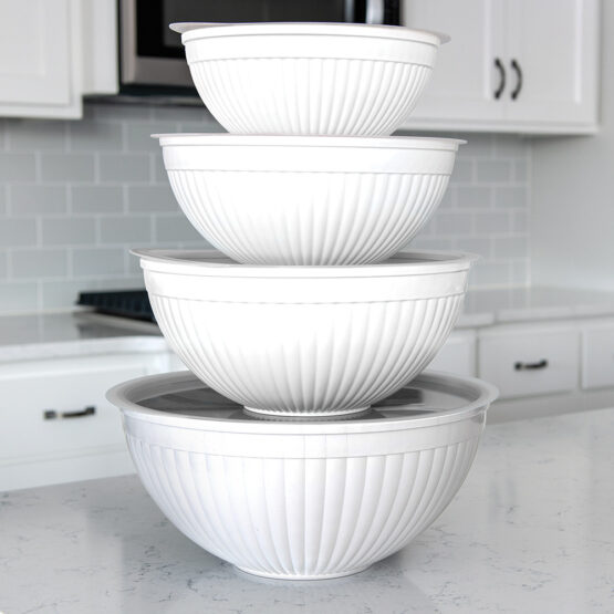 Nordic Ware 8 Piece Covered Bowl Set White