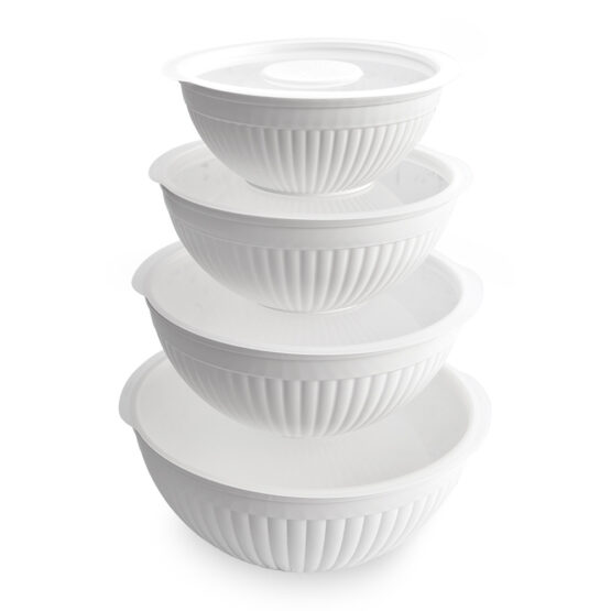 nordic ware 8 Piece Covered Bowl Set White