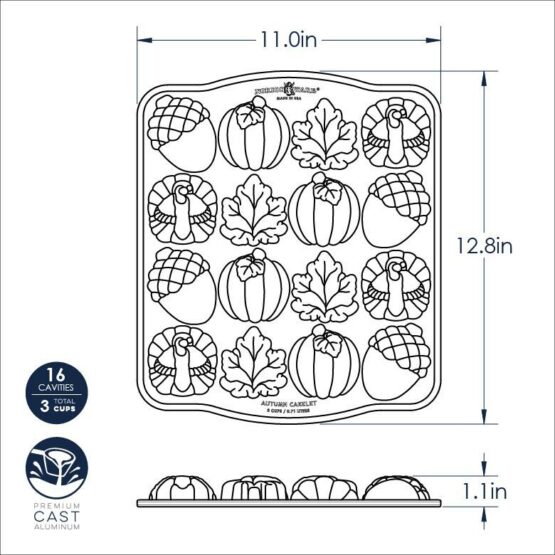 Nordic Ware Autumn Cakelet Pan