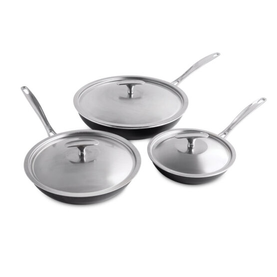 Nordic Ware Basalt 6 Piece Sauté Skillet & Lids Set