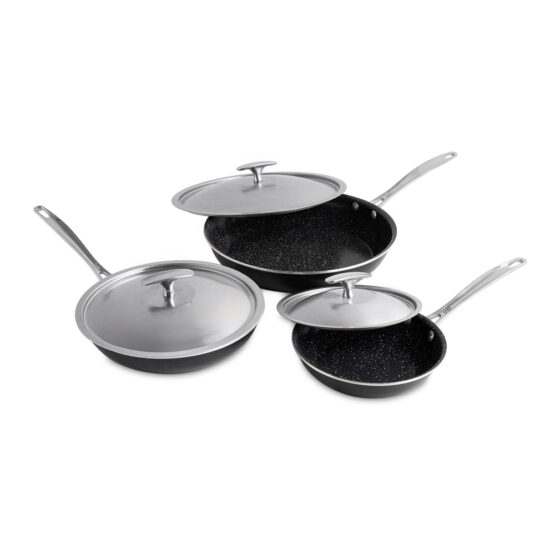 nordic ware Basalt 6 Piece Sauté Skillet & Lids Set