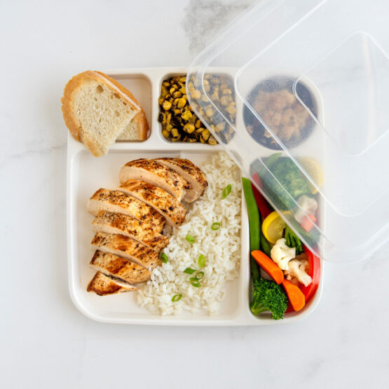 Nordic Ware Divided Dinner Tray With Lid