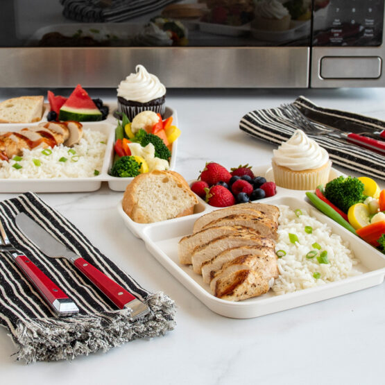 Nordic Ware Divided Meal Tray - Set Of 2