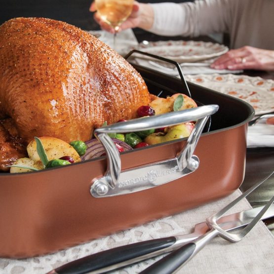 Nordic Ware Extra Large Copper Roaster With Rack