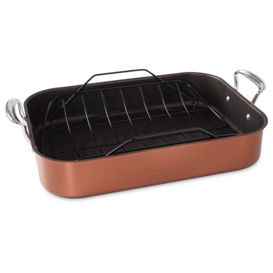 nordic ware Extra Large Copper Roaster with Rack