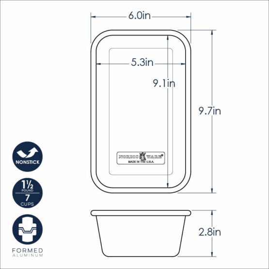 Nordic Ware Naturals® Nonstick 1.5 Pound Loaf Pan
