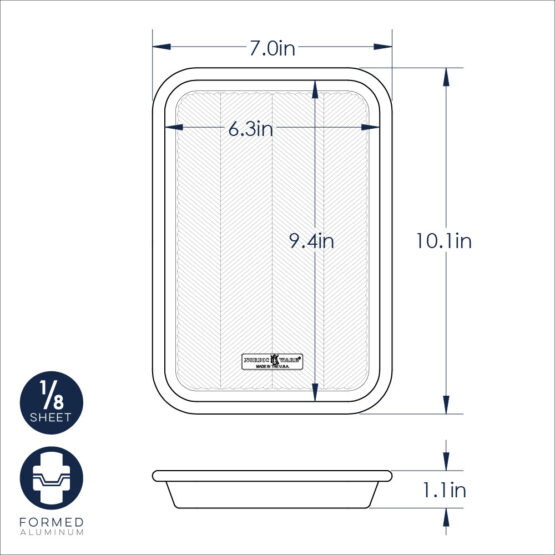 Nordic Ware Prism Aluminum Eighth Sheet Pan