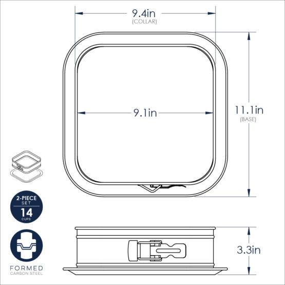 Nordic Ware Square Springform Pan