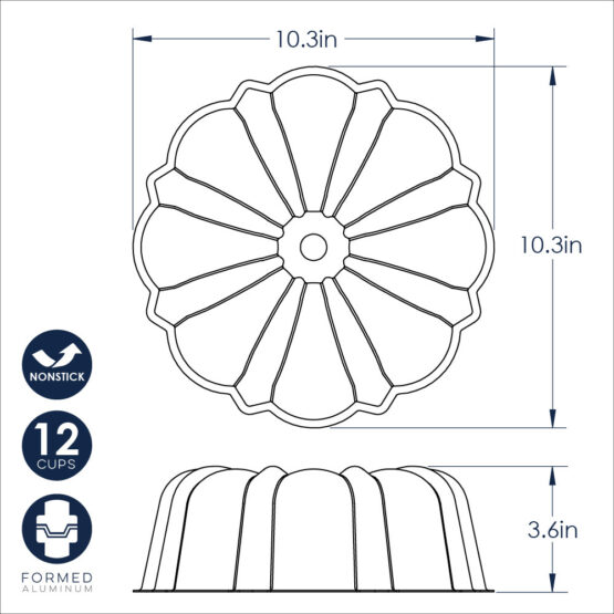 Nordic Ware Treat™ 12 Cup Bundt® Pan
