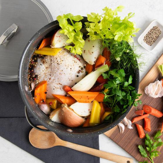 Nordic Ware Verde 12 Qt Stock Pot With Lid