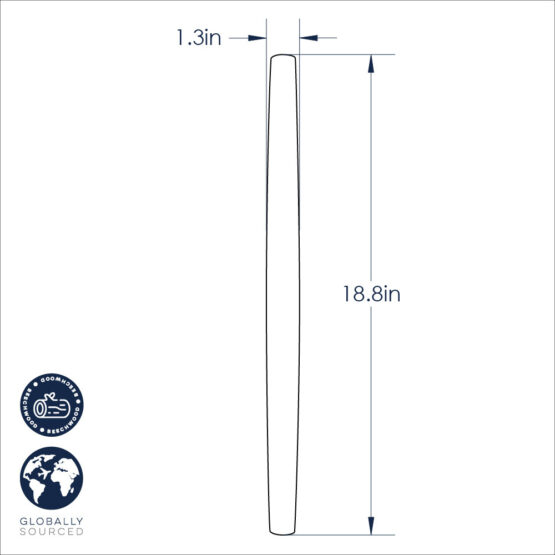 Nordic Ware Wooden French Rolling Pin