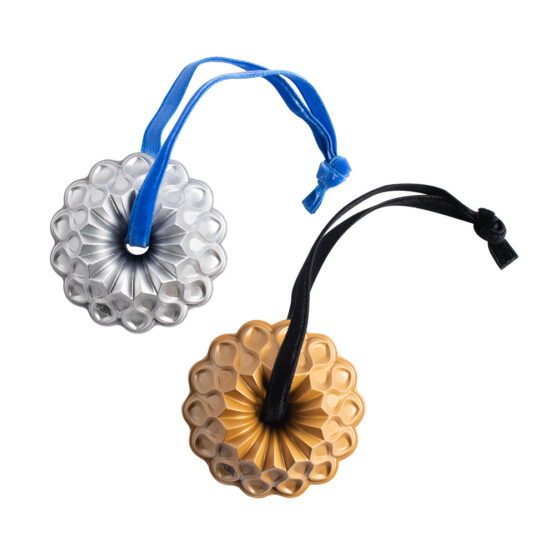 nordic ware Set of 2 Collectible Cast Ornaments Crown Bundt®