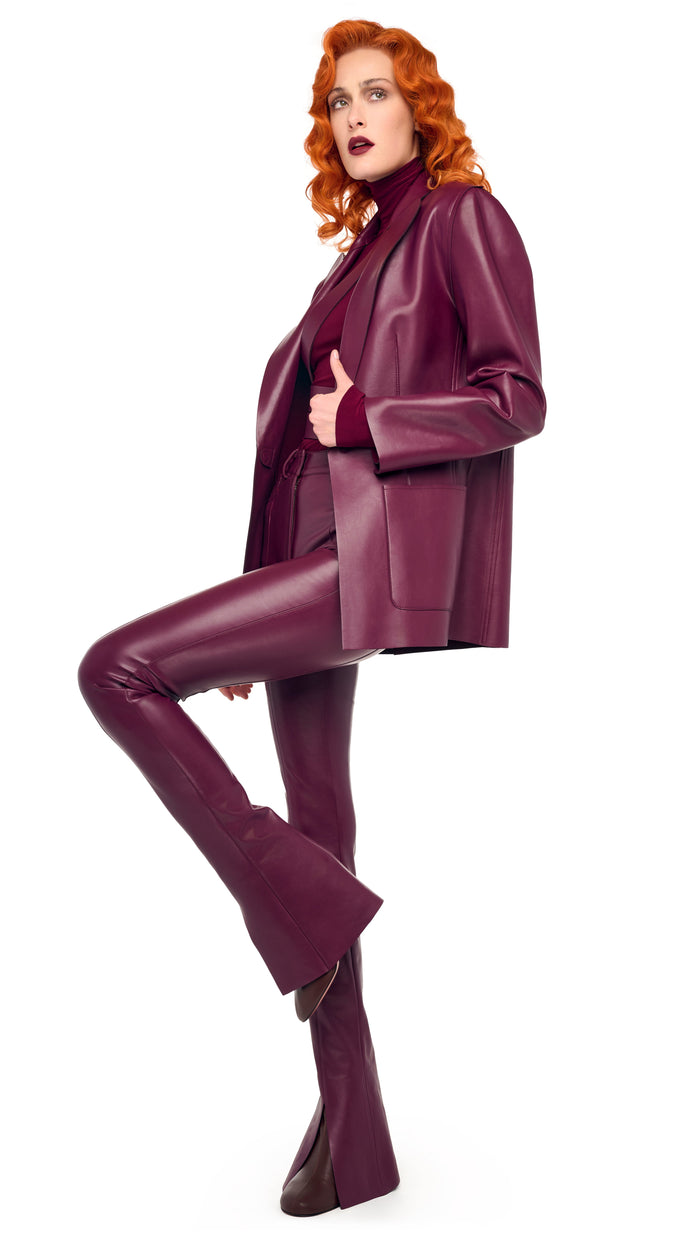 Norma Kamali EASY FIT SINGLE BREASTED JACKET W/ PATCH POCKET