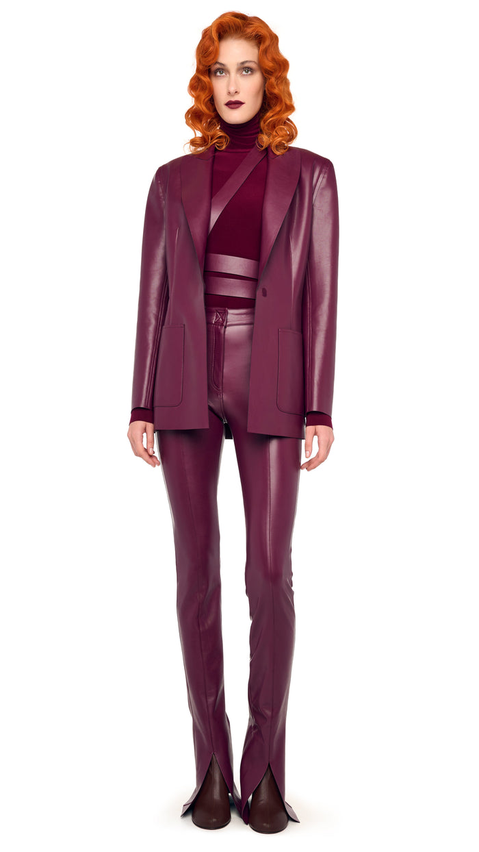 norma kamali EASY FIT SINGLE BREASTED JACKET W/ PATCH POCKET