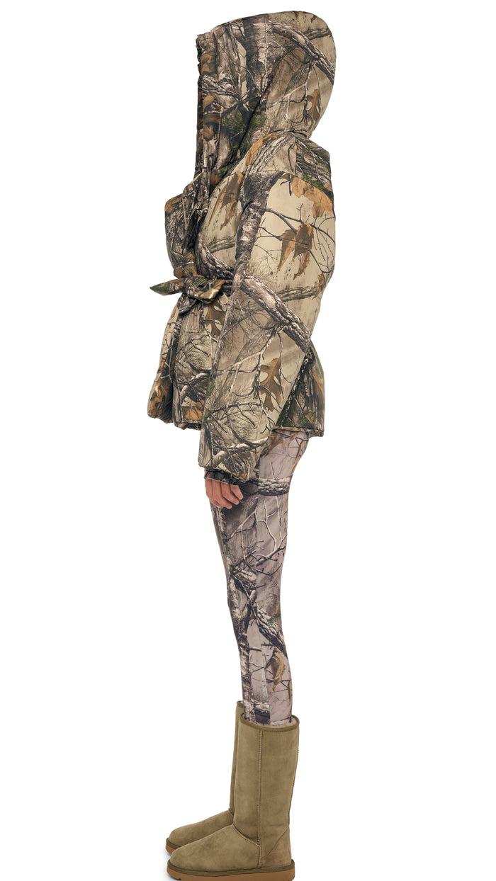 Norma Kamali HOODED SLEEPING BAG JACKET W/ DRAWSTRINGS