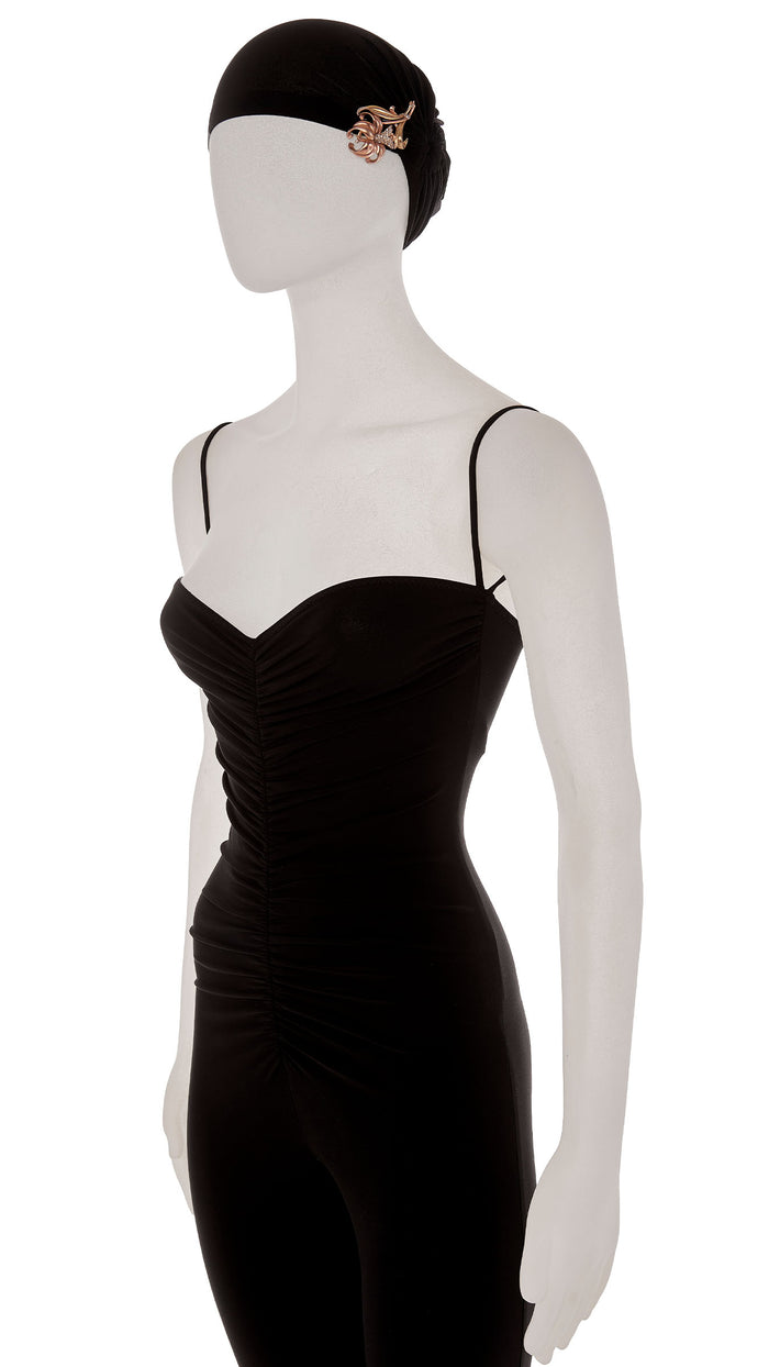 Norma Kamali MULTICOLORED FLOWER BROOCH WITH STONES