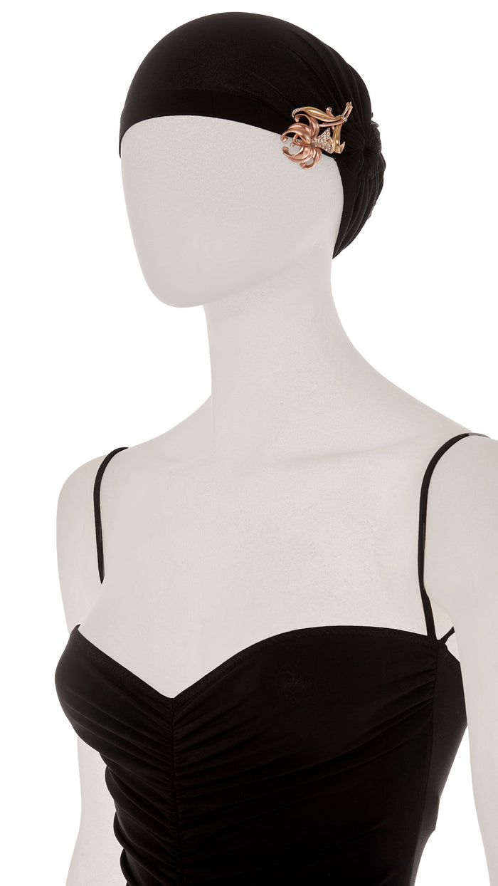 norma kamali MULTICOLORED FLOWER BROOCH WITH STONES