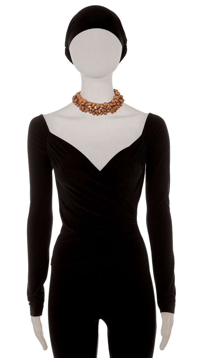 norma kamali 2-LAYERED BALL NECKLACES