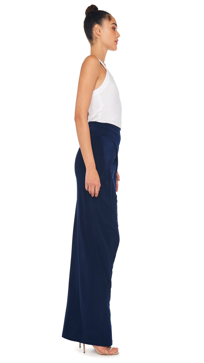 Norma Kamali ALL IN ONE SIDE SLIT LONG SKIRT