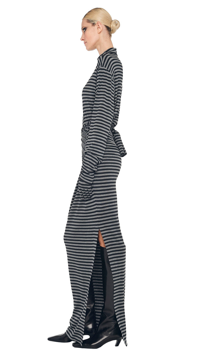 Norma Kamali ALL IN ONE SIDE SLIT LONG SKIRT