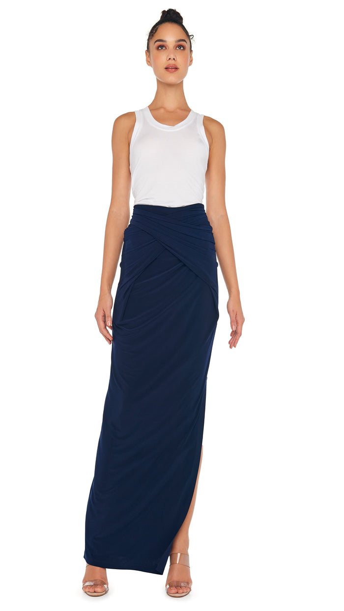 norma kamali ALL IN ONE SIDE SLIT LONG SKIRT