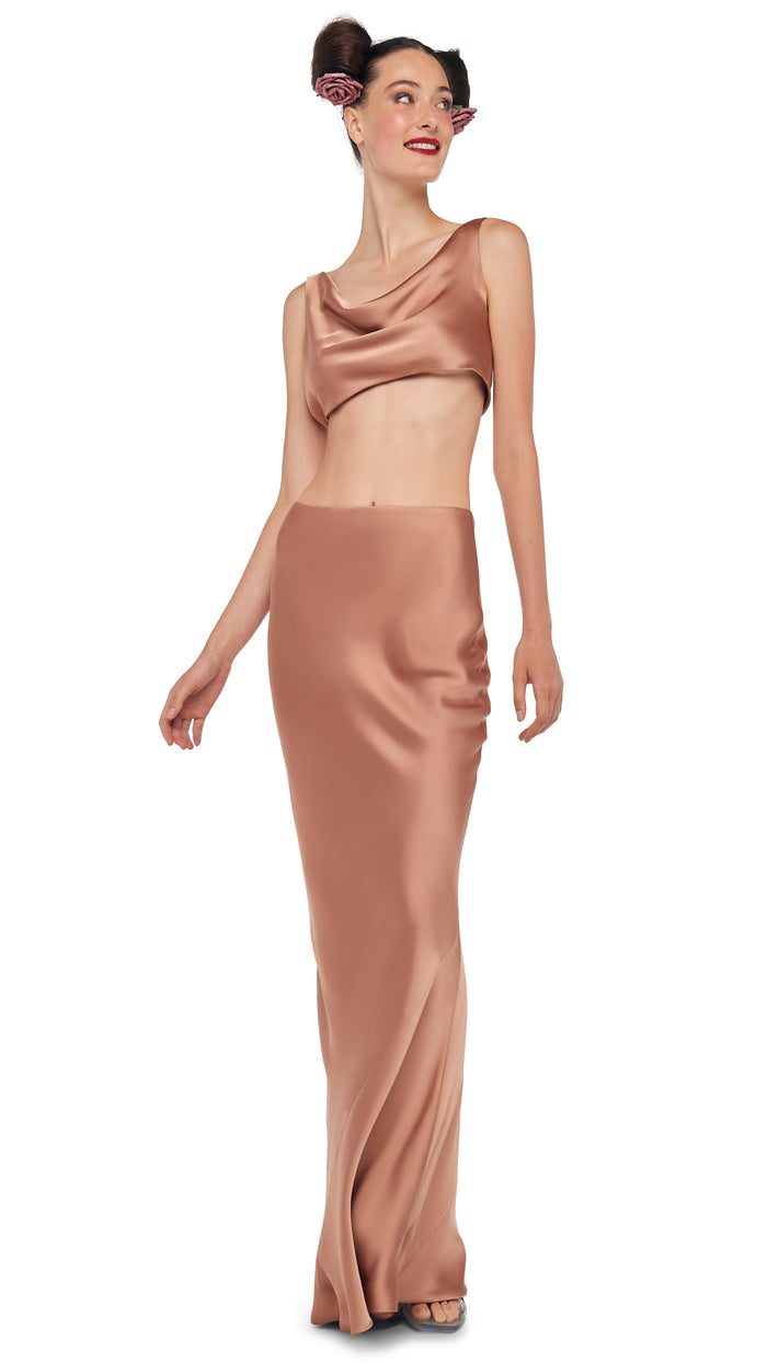 norma kamali BIAS OBIE SKIRT