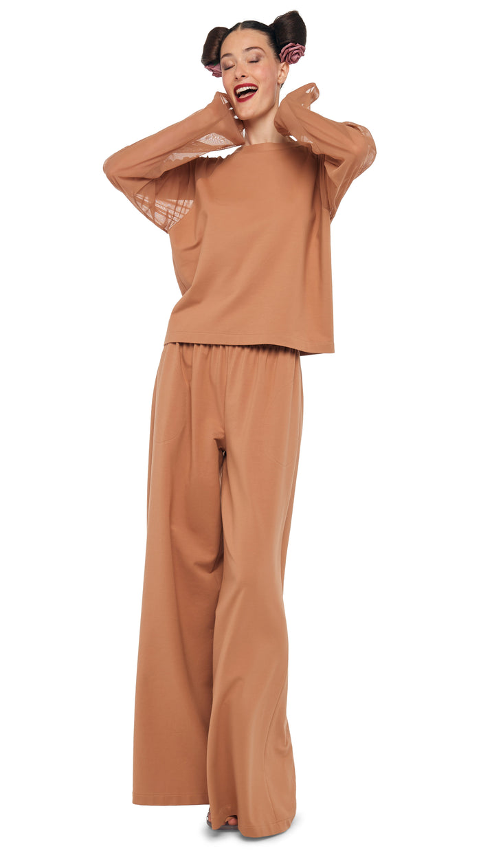 norma kamali BOYFRIEND ELEPHANT SWEATPANT