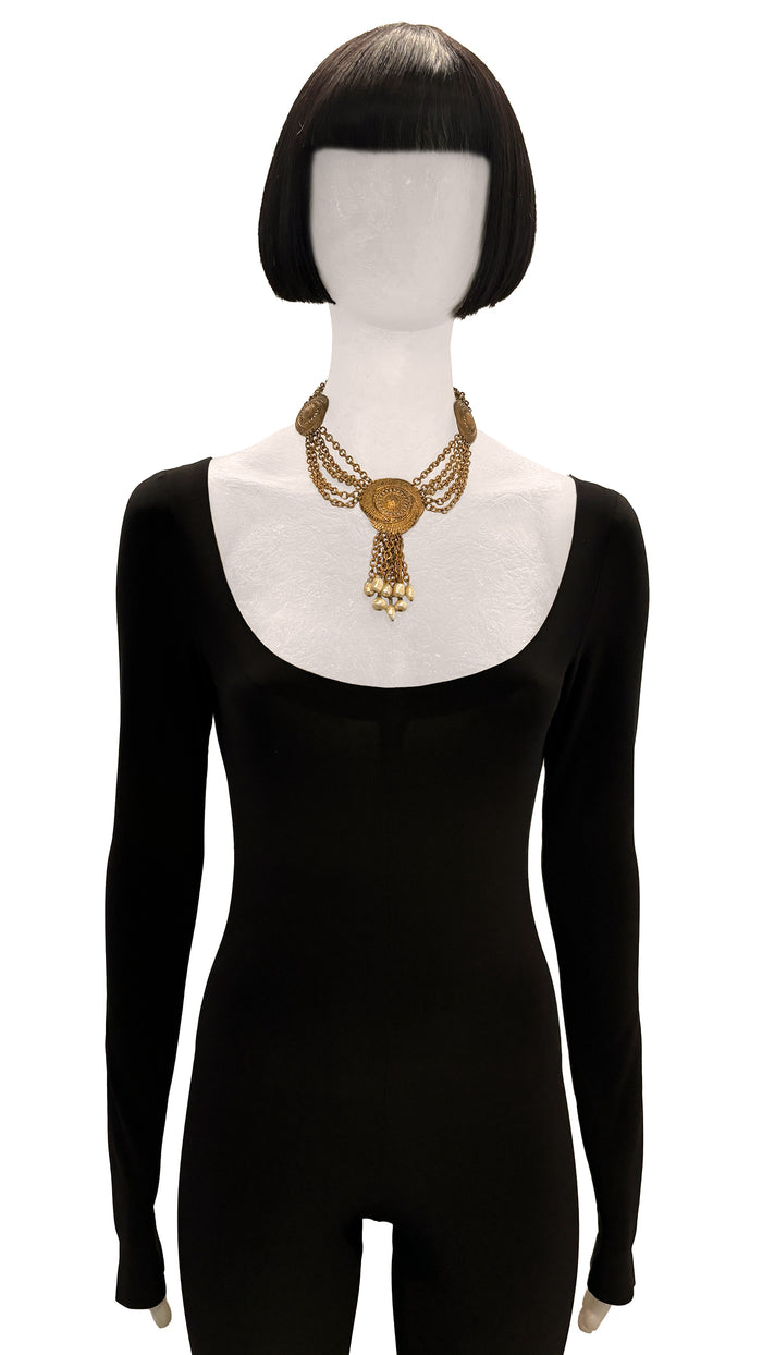 norma kamali BRASS CHAIN NECKLACE