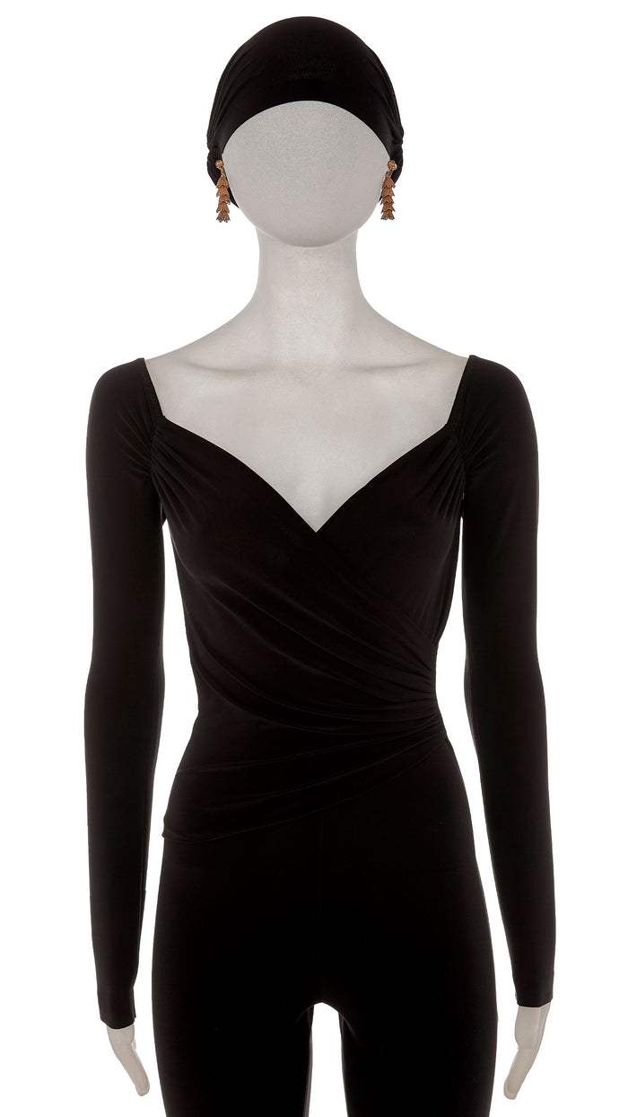 Norma Kamali BRASS TIERED DROP FILIGREE EARRINGS