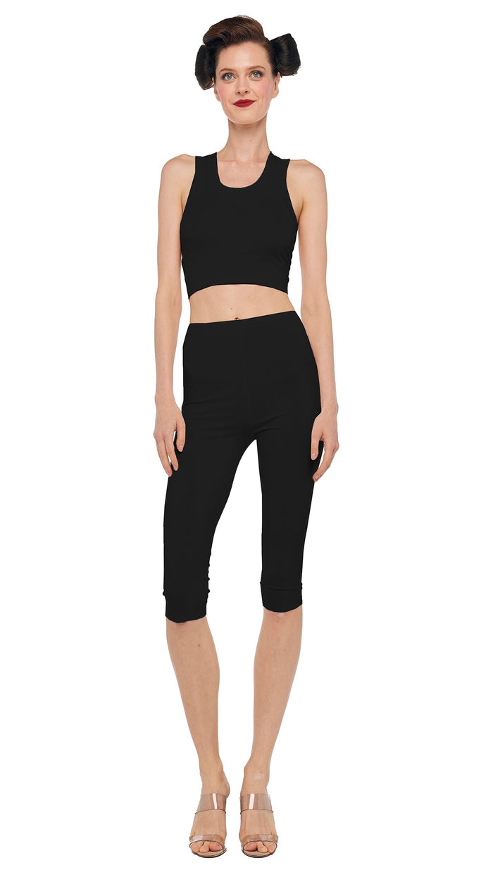 norma kamali CAPRI LEGGING W/O WAISTBAND