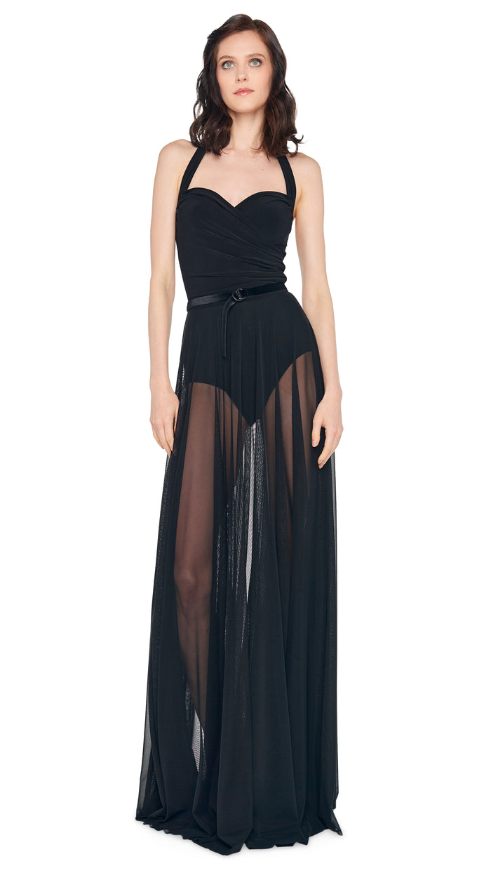 Norma Kamali CAYLA FLARED GOWN