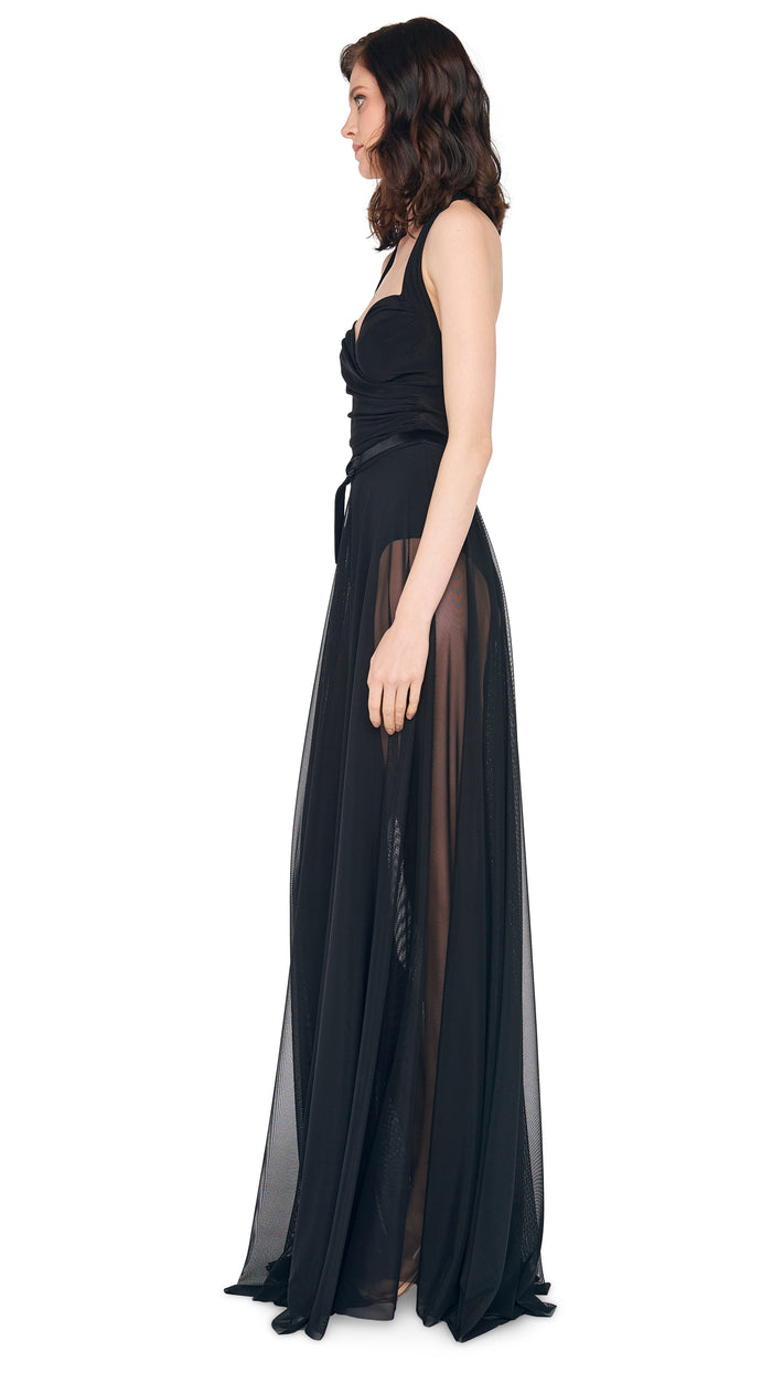 Norma Kamali CAYLA FLARED GOWN