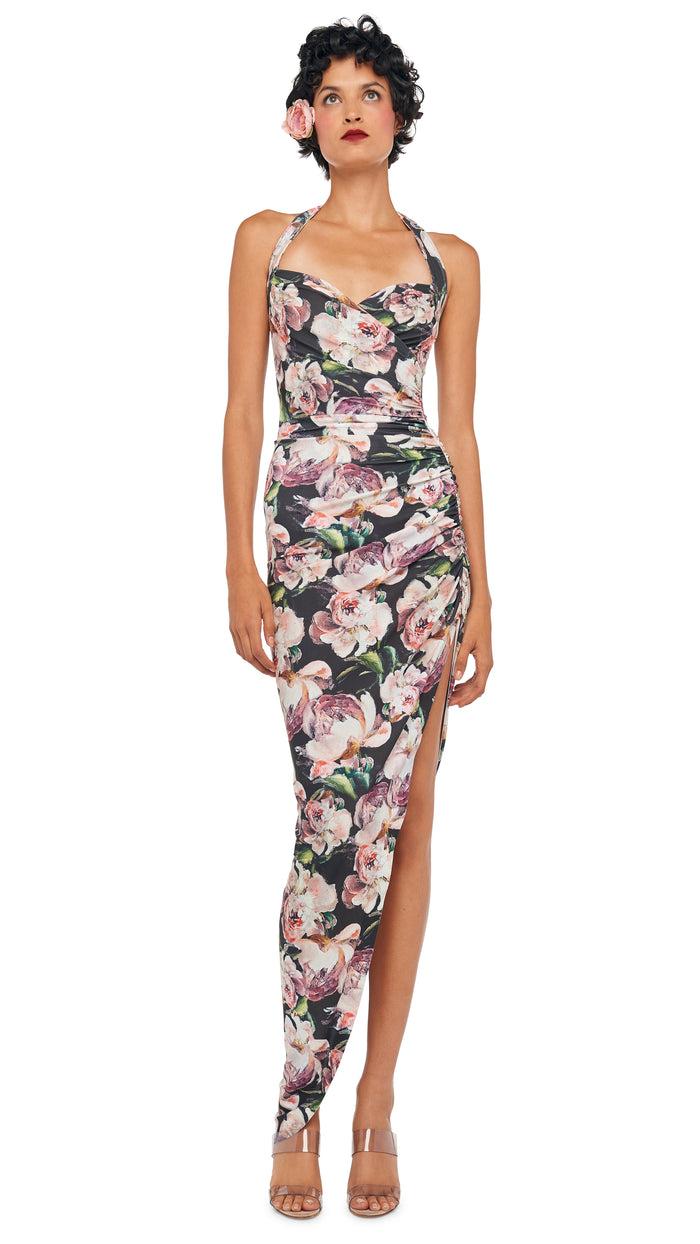 Norma Kamali CAYLA SIDE DRAPE GOWN