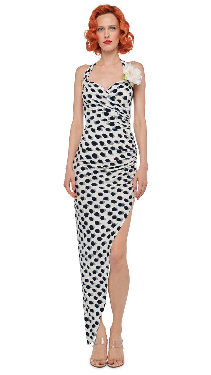 Norma Kamali CAYLA SIDE DRAPE GOWN