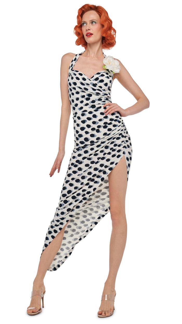 norma kamali CAYLA SIDE DRAPE GOWN