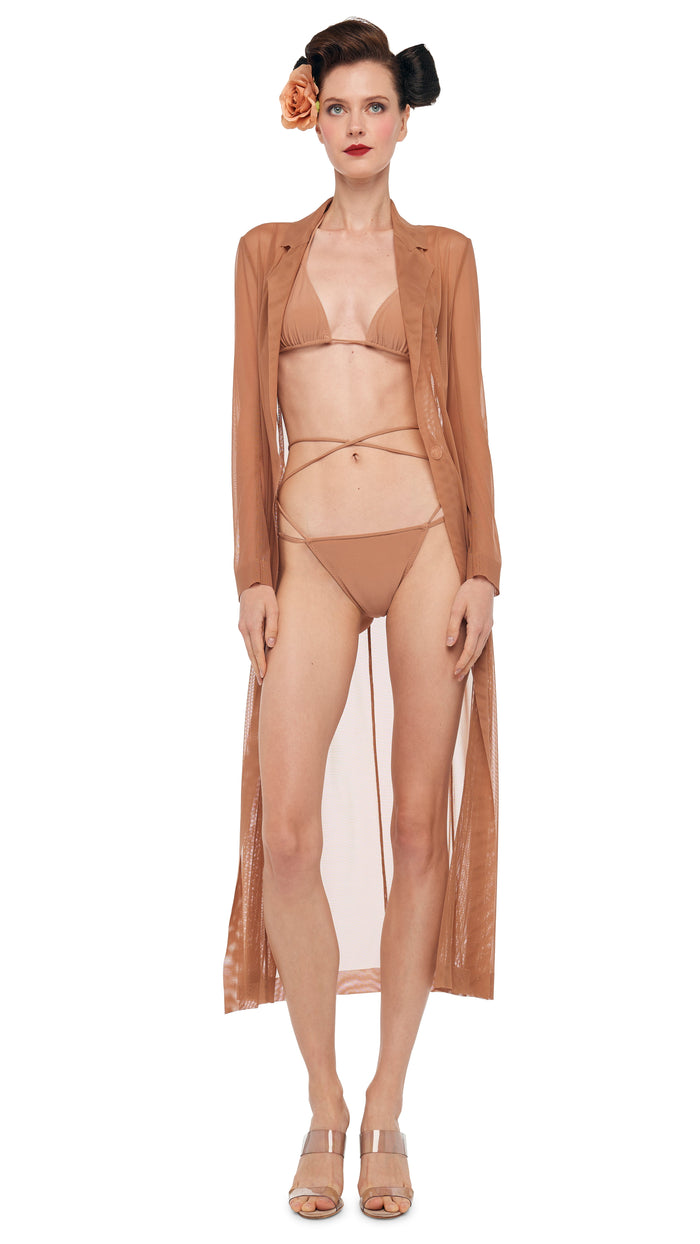 norma kamali CLASSIC SINGLE BREASTED COAT