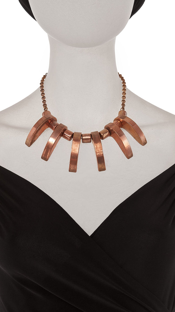 Norma Kamali COLORED BRASS NECKLACE