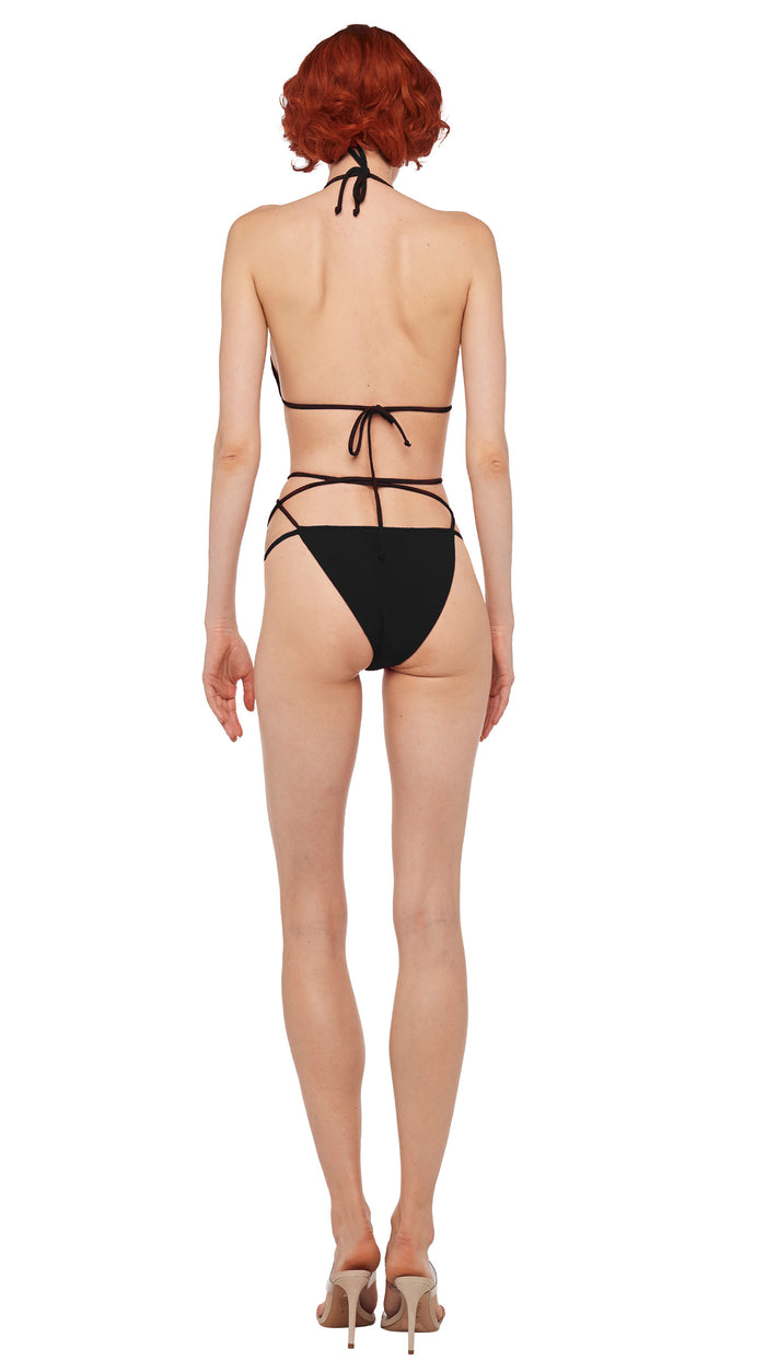 Norma Kamali CRISS CROSS BIKINI BRA / BOTTOM